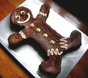 Christmas Gingerbread Man Cake