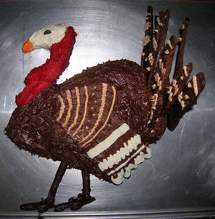 Turkey Thanksgiving Cake