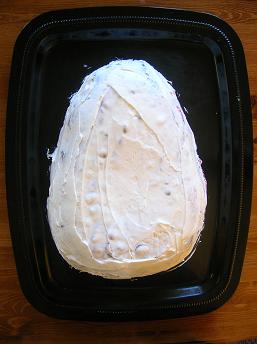 Egg Cake - Crumb Coat