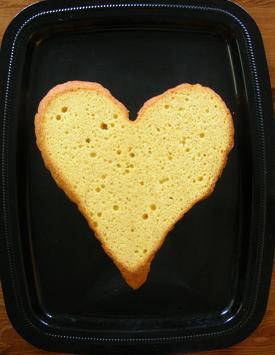 Heart Cake - Top Surface Removed