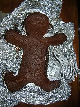 Christmas Gingerbread Man Cake