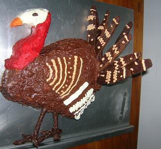 Turkey Thanksgiving Cake